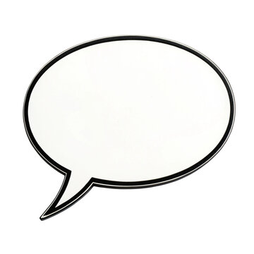 Fototapeta Blank comic book text bubble illustration isolated on transparent background