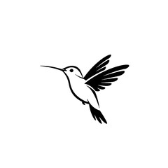 Fototapeta premium Hummingbird Vector Logo Design