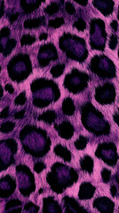 Obraz premium realistic purple leopard print pattern --ar 9:16