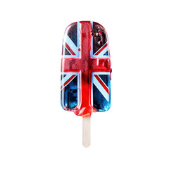 Isolated Union Jack Ice Cream