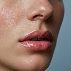 close up of a woman lips, Micro Close Up