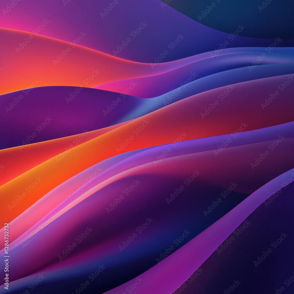 Leinwandbilder abstract colorful waves background with gradient lighting and smooth texture for modern design