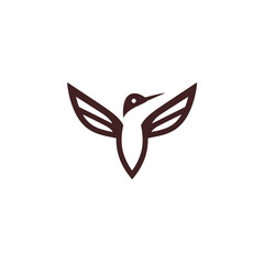 Fototapeta premium Hummingbird Vector Logo Design