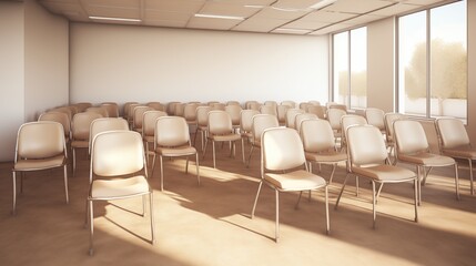 Fototapeta premium conference room interior,generative ai illustration