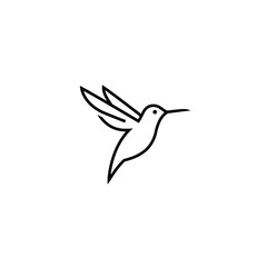 Obraz premium Hummingbird Vector Logo Design