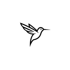 Obraz premium Hummingbird Vector Logo Design