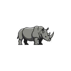 Obraz premium Rhinoceros Vector Logo Design