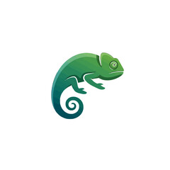 Obraz premium Chameleon Vector Logo Design