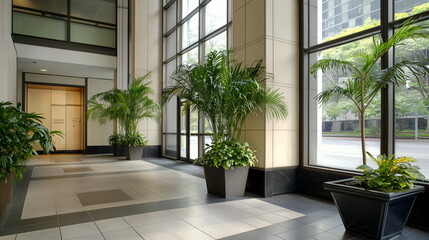 Obraz premium Elegant Corporate Presence in Professional Setting