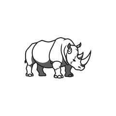 Fototapeta premium Rhinoceros Vector Logo Design
