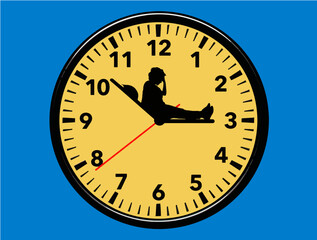 It is nearly 3 am and this woman cannot get to sleep in this 3-d illustration about insomnia and sleep disorders.