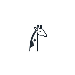 Obraz premium Giraffe Vector Logo Design