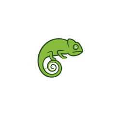 Fototapeta premium Chameleon Vector Logo Design