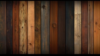 Varied Wood Planks Texture with Natural Grain and Warm Tones