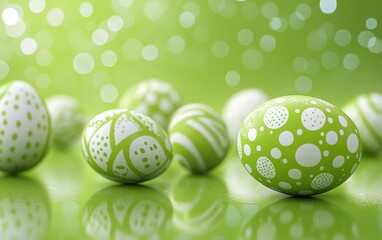 Easter lime green 3d background