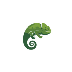 Obraz premium Chameleon Vector Logo Design