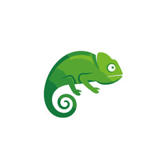 Fototapeta premium Chameleon Vector Logo Design