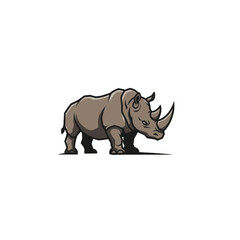 Fototapeta premium Rhinoceros Vector Logo Design