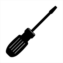 Screwdriver silhouette vector design