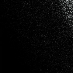 Black background with silver confetti rain, design element