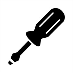 Screwdriver silhouette vector design
