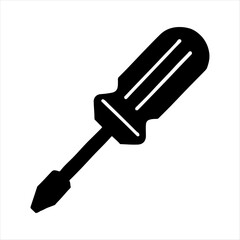 Screwdriver silhouette vector design