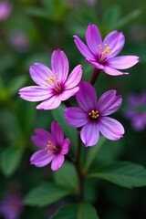 Obraz premium Purple Loropetalum flowers blooming in a garden, purple, botanical