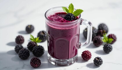 Blackberry Smoothie Blender, raspberry and blueberry smoothie