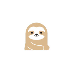 Naklejka premium Sloth Vector Logo Design