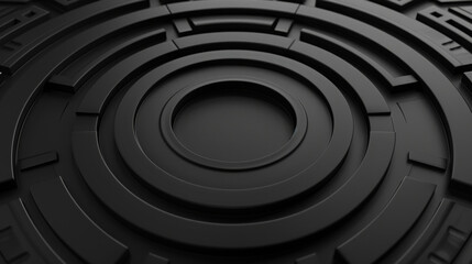 Obraz premium Black circle with a black background