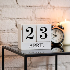 Unique Clock and Calendar Combo for April 23