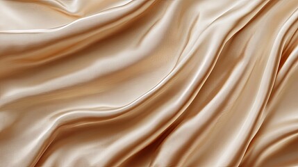 Fototapeta premium Gorgeous, soft, and flowing beige and light brown luxury fabric texture