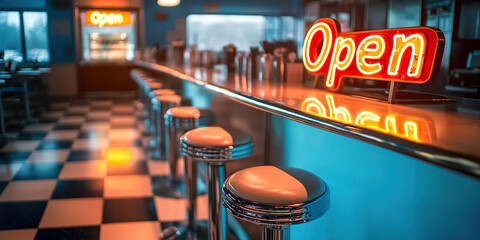 Gleaming Retro Diner
