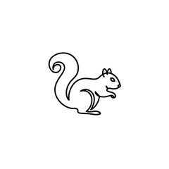 Obraz premium Squirrel Vector Logo Design