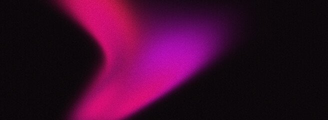Grainy magenta pink purple black noisy backdrop background, dark vibrant gradient color banner design
