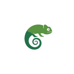 Obraz premium Chameleon Vector Logo Design