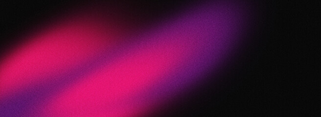 Grainy magenta pink purple black noisy backdrop background, dark vibrant gradient color banner design