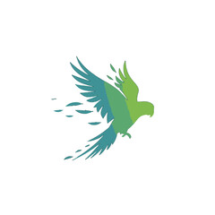 Obraz premium Parrot Vector Logo Design