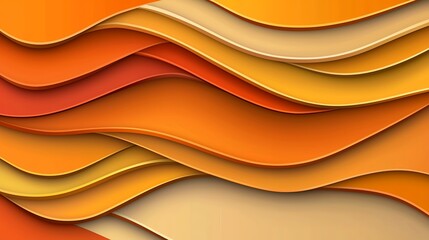 Obraz premium Abstract Orange and Red Wavy Background with 3D Texture