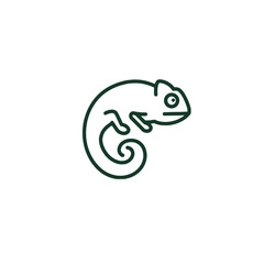 Naklejka premium Chameleon Vector Logo Design