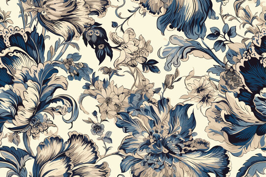 Cute daisy floral seamless watercolor pattern with watercolor black background. Flower vector illustration. Watercolor print in rustic vintage style,
