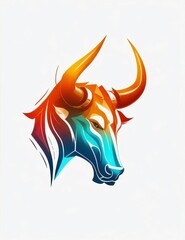 Naklejka premium Bull Logo