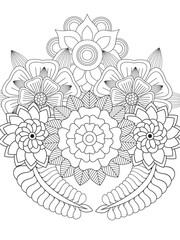 PrintFlowers Coloring Pages For Adules