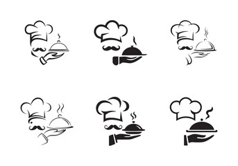 Elegant Chef Logo Designs for Restaurant and Catering Business Branding