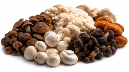 Obraz premium Assortment of Gourmet Mushrooms: A Culinary Delight