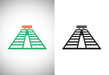 Chechen Itza Vector Illustration on white background