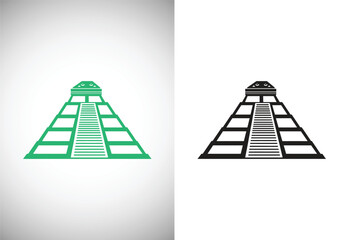 Chechen Itza Vector Illustration on white background