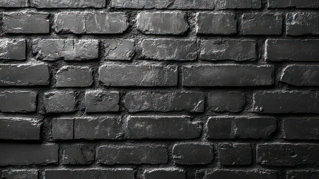Dark Brick Wall Texture: A Monochromatic Study in Architectural Detail
