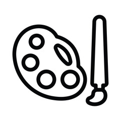 Obraz premium Color palette icon