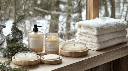 Cozy winter bathroom essentials